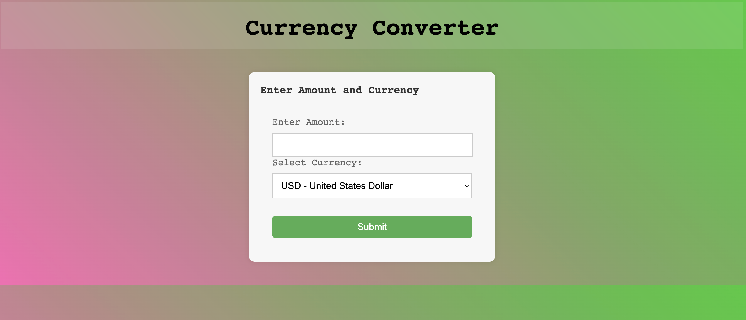 Currency Converter